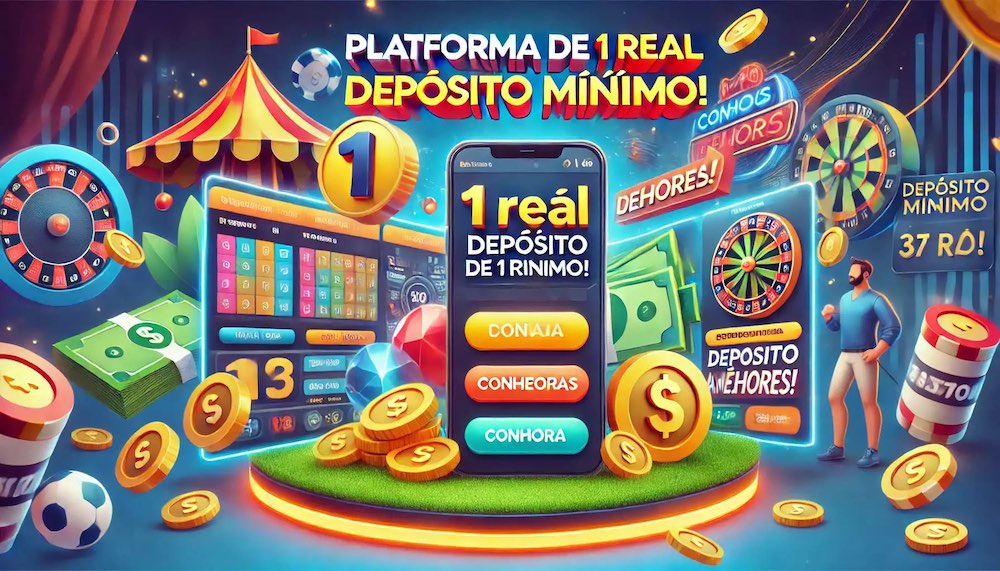 Plataforma de 1 real Deposito Mínimo? Conheça as melhores!