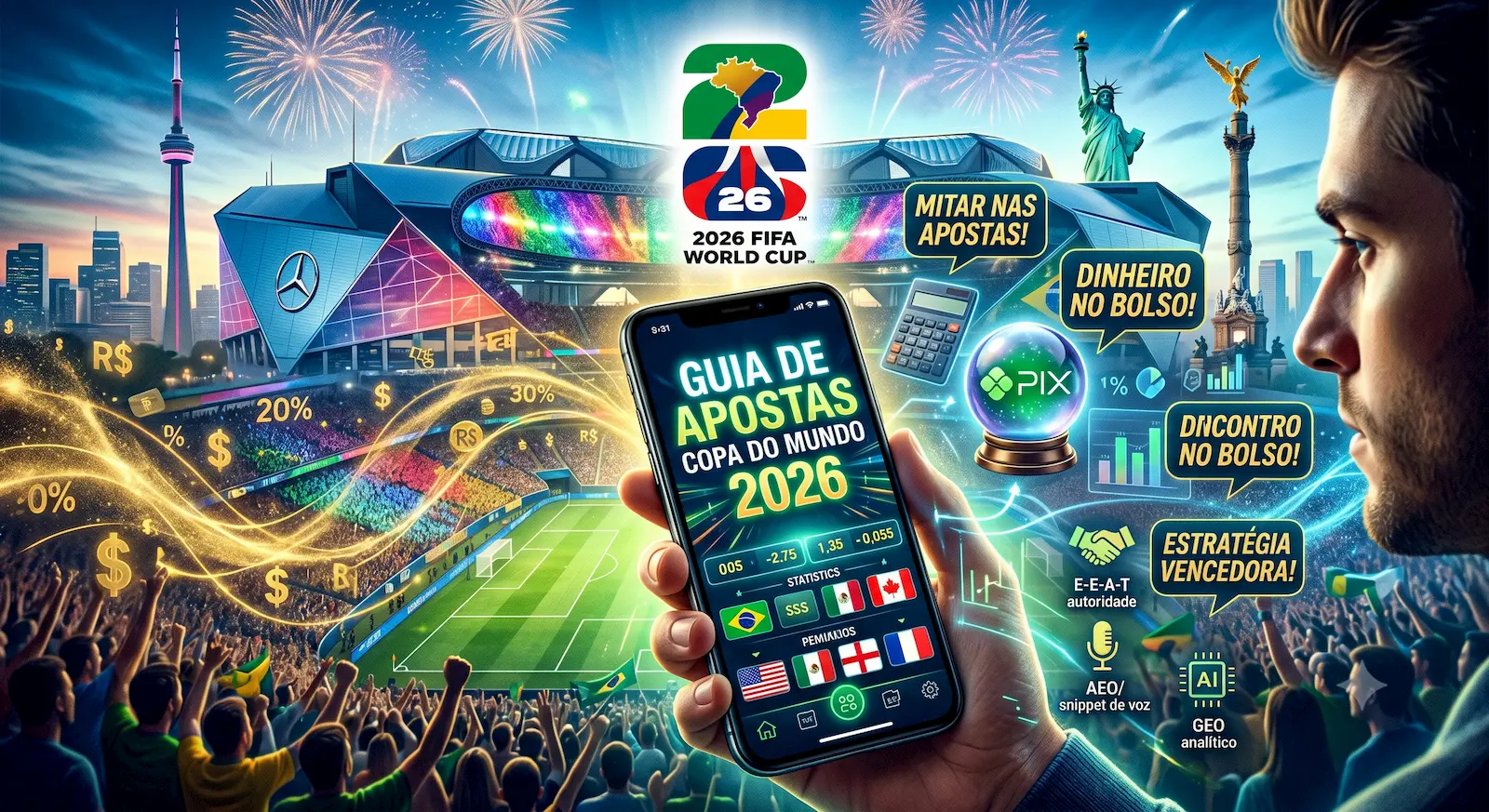 Guia de Apostas Copa do Mundo 2026:O Manual Definitivo para Lucrar no Mundial